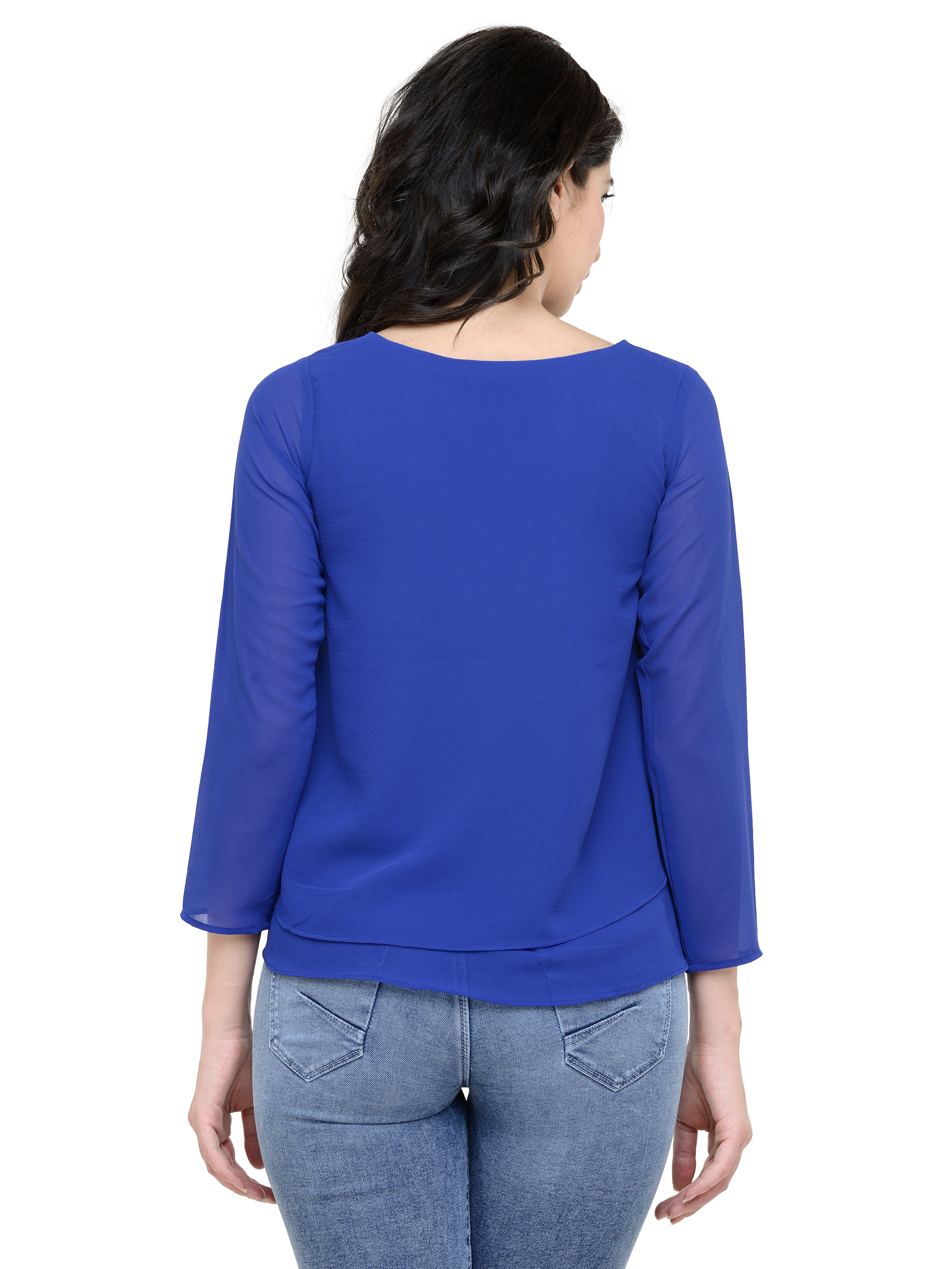 ROYAL BLUE REGULAR LAYERED TOP